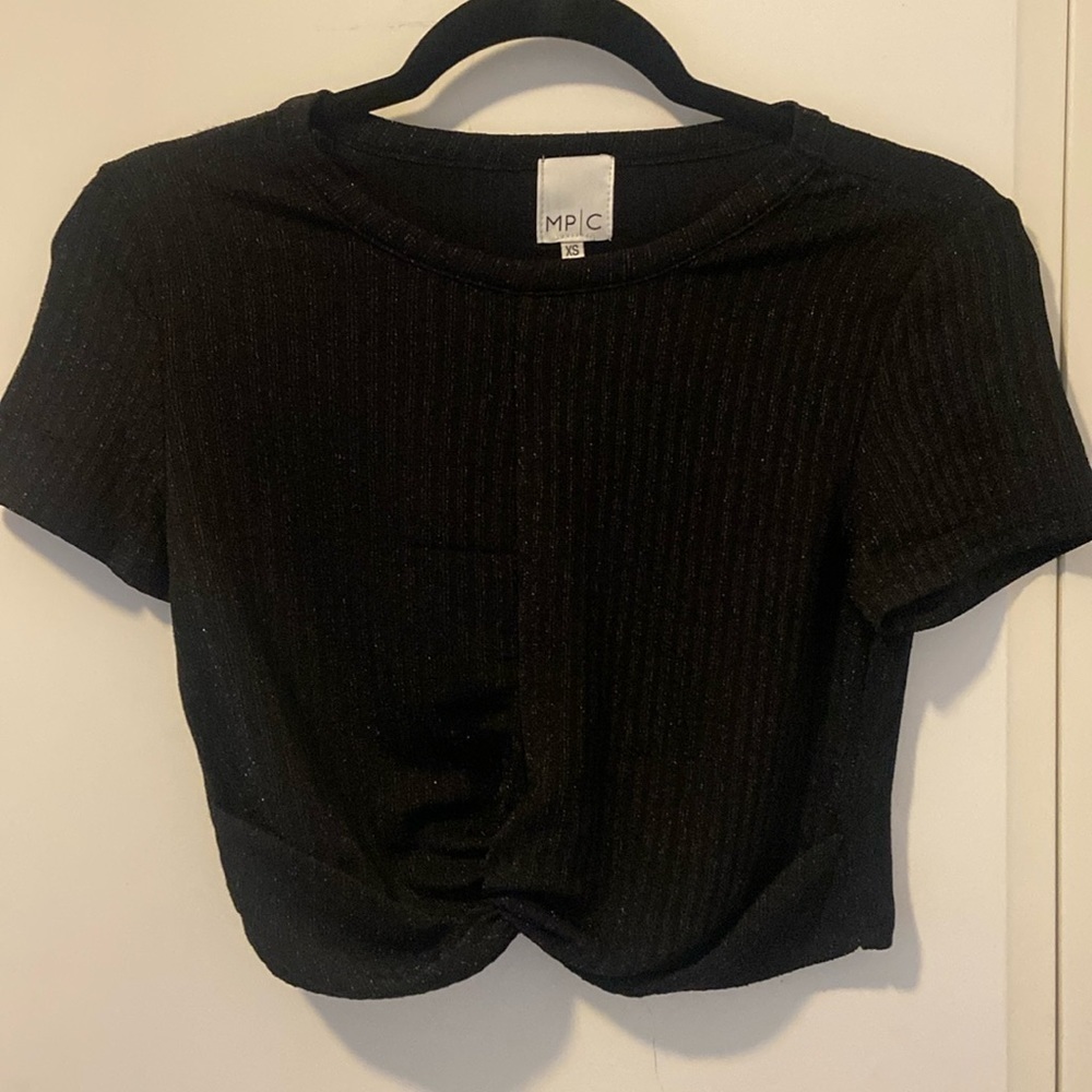 Minkpink crop top with shimmer